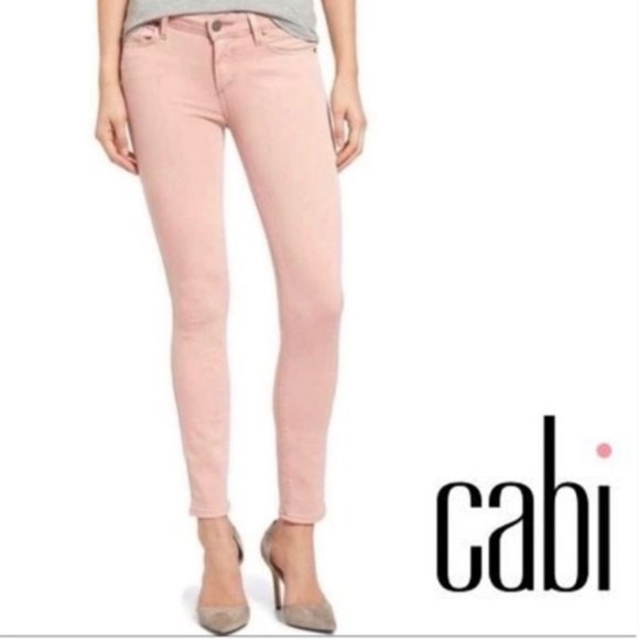 Cabi 230 Pink Nectar Curvy Skinny Jeans Size 6 - Picture 1 of 16